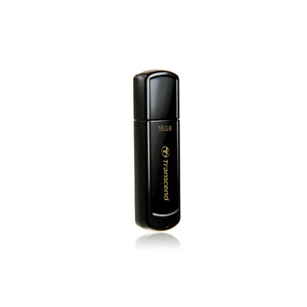 Transcend JetFlash 350 - 16 GB - USB Typ-A - 2.0 - Kappe - 8,5 g - Schwarz