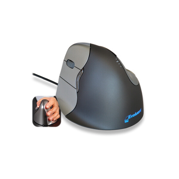 Evoluent VM4L - Linkshändig - Optisch - USB Typ-A - Schwarz
