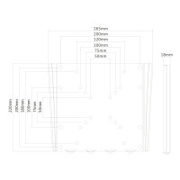 Neomounts by Newstar Flachbild Wandhalterung - 25,4 cm (10 Zoll) - 101,6 cm (40 Zoll) - 35 kg - 75 x 75 mm - 200 x 200 mm - Schwarz