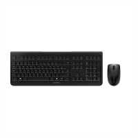 Cherry DW 3000 Kabelloses Desktopset - Schwarz (QWERTZ - DE) - Kabellos - RF Wireless - Mechanischer Switch - QWERTZ - Schwarz - Maus enthalten