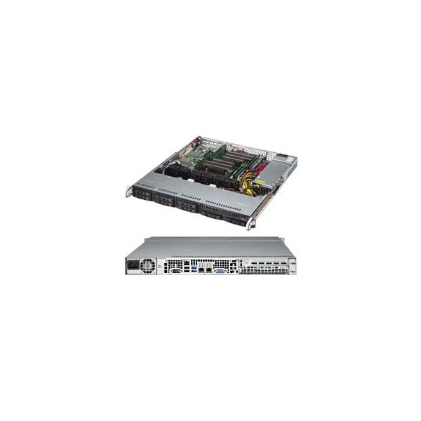 Supermicro CSE-113MFAC2-605CB - Rack - Server - Schwarz - ATX - 1U - HDD - LAN - Leistung