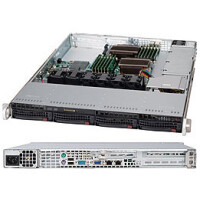 Supermicro SuperChassis 815TQC-605WB - Rack - Server - Schwarz - 1U - Ventilatorausfall - HDD - Netzwerk - Leistung - 600 W