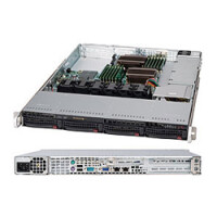 Supermicro SuperChassis 815TQC-605WB - Rack - Server - Schwarz - 1U - Ventilatorausfall - HDD - Netzwerk - Leistung - 600 W