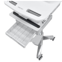 Ergotron StyleView - Multimedia-Wagen - Aluminium - Grau - Weiß - Aluminium - Kunststoff - Zink Stahl - Notebook - 9,1 kg - 43,9 cm (17.3 Zoll)