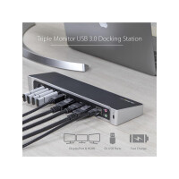 StarTech.com Drei Monitor USB 3.0 Docking Station mit 2x...