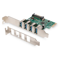 DIGITUS DS-30221-1 - USB 3.0, 4 Port, PCI Express Add-On...