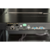 DIGITUS DS-72210-2GE - Modulare Konsole mit 17" TFT (43,2cm), 8-Port KVM & Touchpad, DE Tastatur, RAL 9005 sw