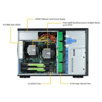 Supermicro SuperWorkstation 7049A-T - Intel&reg; C621 - LGA 3647 (Socket P) - 10,4 GT/s - Intel&reg; Xeon&reg; - DDR4-SDRAM - 2000 GB