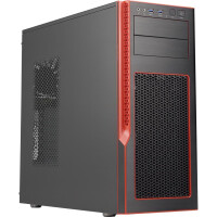 Supermicro SuperChassis GS5B-000R - Midi Tower - PC - ABS Synthetik - Aluminium - SGCC - Schwarz - Rot - ATX,Micro ATX - Gaming