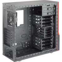 Supermicro SuperChassis GS5B-000R - Midi Tower - PC - ABS Synthetik - Aluminium - SGCC - Schwarz - Rot - ATX,Micro ATX - Gaming