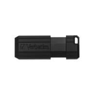 Verbatim PinStripe - USB-Stick 32 GB - Schwarz - 32 GB - USB Typ-A - 2.0 - 10 MB/s - Dia - Schwarz