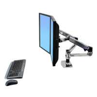 Ergotron LX Series 45-245-026 - Klemme /Bolzen - 18,1 kg - 68,6 cm (27 Zoll) - 100 x 100 mm - Höhenverstellung - Silber