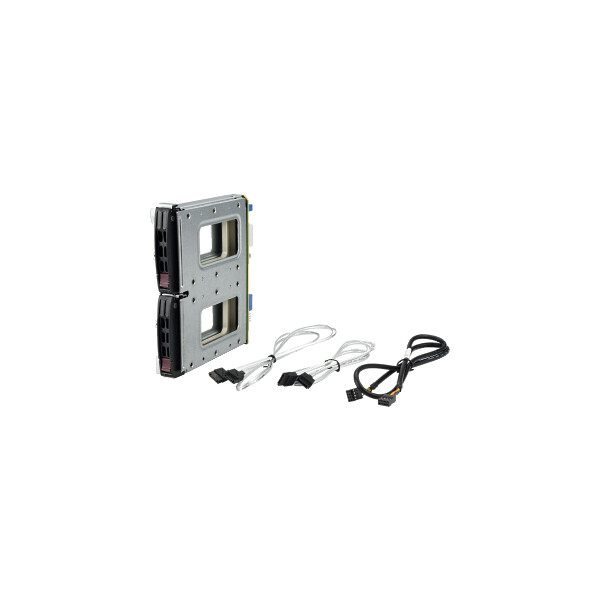 Supermicro MCP-220-84610-0N - 2x 2,5 Zoll - Speicherlaufwerkbehälter - 2.5 Zoll - SATA - Serial ATA II - Serial ATA III - Serial Attached SCSI (SAS) - Schwarz - 25 mm