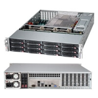 Supermicro SuperChassis 826BAC4-R1K23LPB - Rack - Server - Schwarz - ATX,EATX - 2U - 1200 W