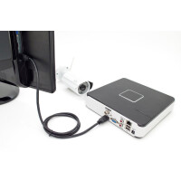 DIGITUS DK-330123-050-S - HDMI Premium High Speed Anschlusskabel, Typ A St/St, 5.0m, m/Ethernet, Ultra HD 60p, gold, sw