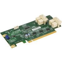 Supermicro AOC-SLG3-4E4R - PCIe - SAS - Niedriges Profil - PCIe 3.0 - Grün - 12,8 Gbit/s