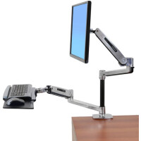 Ergotron LX Series LX HD Sit-Stand - 13,6 kg - 116,8 cm (46 Zoll) - Höhenverstellung - Aluminium