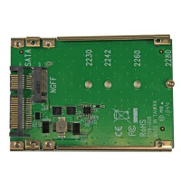 StarTech.com M.2 SSD auf 2.5 Zoll SATA Adapter / Konverter - SATA - M.2 - Grün - CE - FCC - 6 Gbit/s - -40 - 85 °C