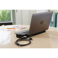 HP 2013 UltraSlim Docking Station - Andocken - Schwarz -...