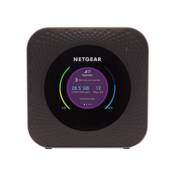 Netgear MR1100 - Ausrüstung für drahtloses Handy-Netzwerk - Schwarz - Tragbar - 6,1 cm (2.4 Zoll) - Gigabit Ethernet - 10,100,1000 Mbit/s