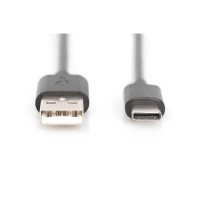 USB C KAB. C/ST<>A/ST 1,8m USB 2.0, 3A, 480Mbps