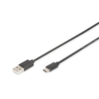 USB C KAB. C/ST&lt;&gt;A/ST 1,8m USB 2.0, 3A, 480Mbps