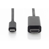 USB-C auf HDMI Kabel, 5m GEN2, 4K/60Hz, 18GB, schwarz
