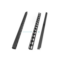 19"Vertikal Kabelmanagement Schwarz für 42 HE, SET