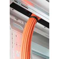 19"Vertikal Kabelmanagement Grau für 42 HE, SET