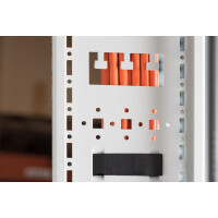 19"Vertikal Kabelmanagement Grau für 42 HE, SET