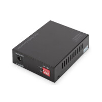 Media Conv.SFP/RJ45, PoE 1000T an Open Slot,30W PoE