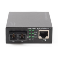 Media Conv.SC/RJ45  MM, PoE 1000T an 1000SX/MM/SC, 500M