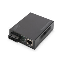 Media Conv.SC/RJ45  MM, PoE 1000T an 1000SX/MM/SC, 500M