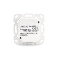 CAT.6  Datendose,2xRJ45,AP VP5 Reinweiß, STP, horizon., VPE=5