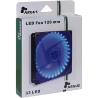 Inter-Tech L-12025 - Ventilator - 12 cm - 1200 RPM - 20 dB - 59,46 cfm - 54 m³/h