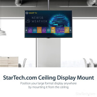 StarTech.com TV-Deckenhalterung - Vollbewegliche, Universelle, Hängende Einzelbildschirmha