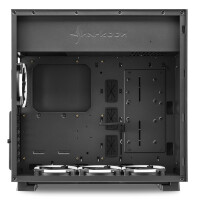 Sharkoon Pure Steel - Midi ATX Tower - PC - Stahl - Gehärtetes Glas - Schwarz - ATX,CEB,EATX,EEB,Micro ATX,Mini-ITX - Multi