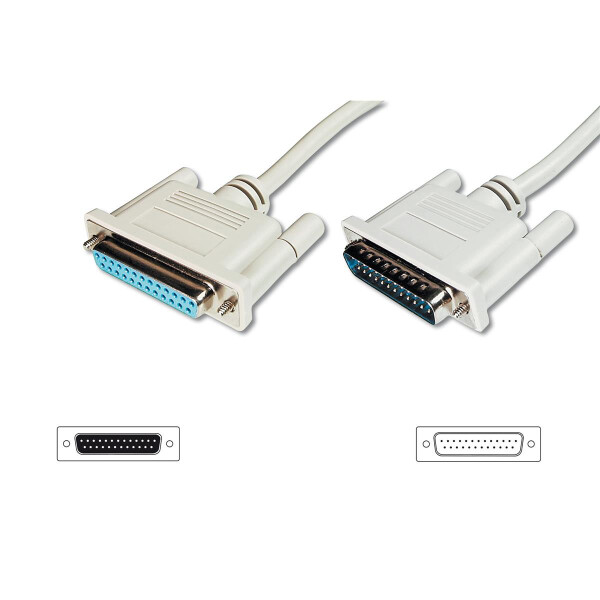Daten Kab.Ser. 25ST<>BU 10M DSUB-25POL. STECKER-BUCHSE