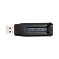 Verbatim V3 - USB 3.0-Stick 16 GB - Schwarz - 16 GB - USB Typ-A - 3.2 Gen 1 (3.1 Gen 1) - 60 MB/s - Dia - Schwarz - Grau