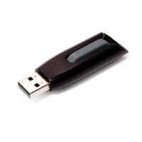 Verbatim V3 - USB 3.0-Stick 16 GB - Schwarz - 16 GB - USB Typ-A - 3.2 Gen 1 (3.1 Gen 1) - 60 MB/s - Dia - Schwarz - Grau
