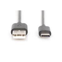 USB C KAB. C/ST<>A/ST 1m USB 2.0, 3A, 480Mbps