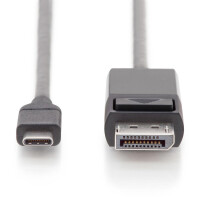 USB-C auf DisplayP. Kabel, 2m 4K@60Hz/UltraHD, Schwarz