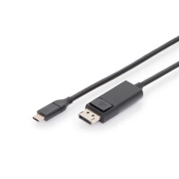 USB-C auf DisplayP. Kabel, 2m 4K@60Hz/UltraHD, Schwarz