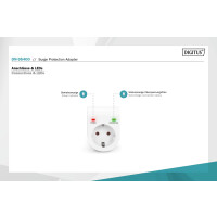 Überspannungsschutz Adapter 16A, 3500W, Weiß