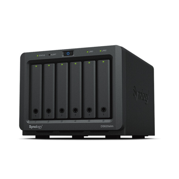 Synology DiskStation DS620SLIM - NAS - Desktop - Intel® Celeron® - J3355 - 108 TB - Schwarz