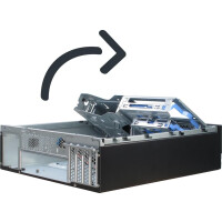 Inter-Tech IT-502 - Desktop - PC - Schwarz - Mini-ITX,uATX - 1U - Oben