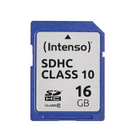 Intenso SD Karte Class 10 - 16 GB - SDHC - Klasse 10 - 40...