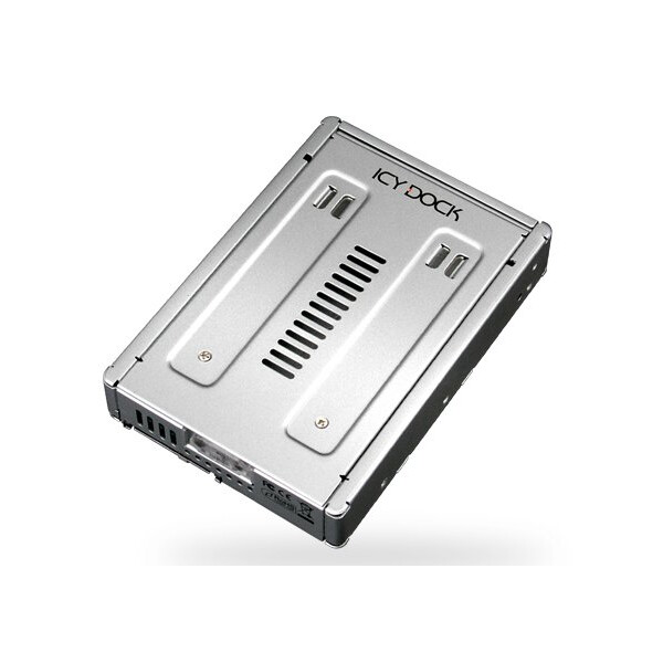Icy Dock MB982IP-1S-1 - Festplatte - SSD - SATA - 2.5 Zoll - 6 Gbit/s - Silber - SECC