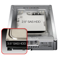 Icy Dock MB982IP-1S-1 - Festplatte - SSD - SATA - 2.5 Zoll - 6 Gbit/s - Silber - SECC