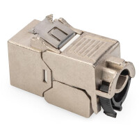 Keystone Jack CAT.6a RJ45 STP Toolless,Re-Embedded,Set=24St.